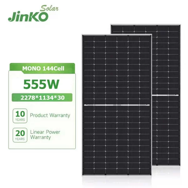 ☀️ Jinko Tiger Neo N-type 555W monokristalli quyosh paneli