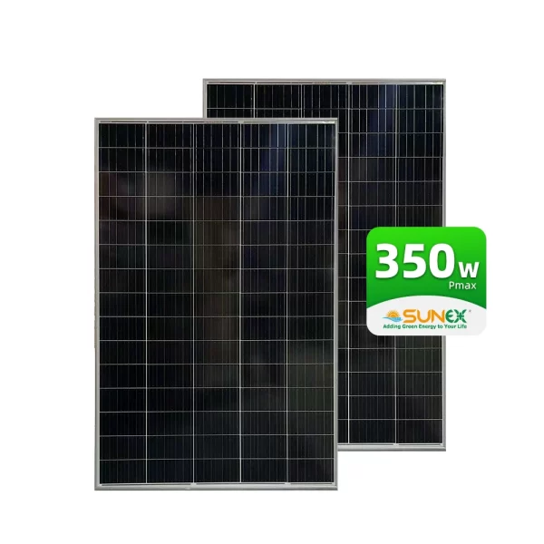 350 Vt monokristall quyosh paneli (PERC Half-Cell)