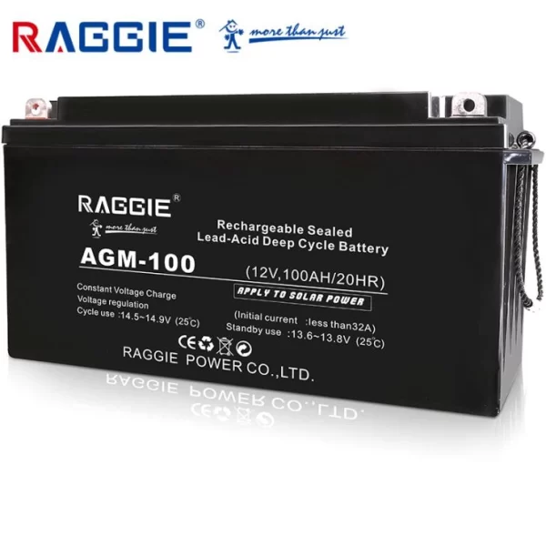 Raggie 12V 100Ah qo‘rg‘oshin-kislota akumulyator