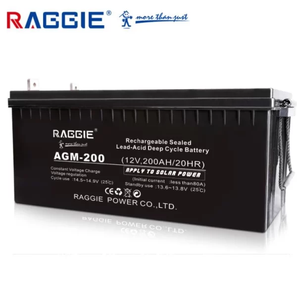 Raggie 12V 200Ah qo‘rg‘oshin-kislota akumulyatori
