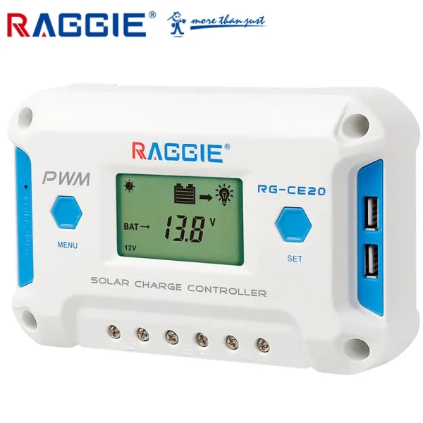 RAGGIE PWM Солнечный контроллер заряда 12В/24В – 10A / 20A / 30A / 40A / 50A — изображение 2